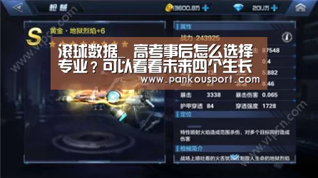 滚球数据_
高考事后怎么选择专业?可以看